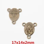 High Quality Many Design Antique Cooper Medal Blessed Mary Rosary Centerpiece - Image 2
