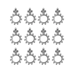 Mecrt Zinc Alloy Children's Rosary Pendant Accessories INRI Jesus Religious Crucifix Catholic Crosses Jewelry Wholesale - Image 5