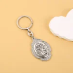 Catholic Patron Saint Travel Master Saint Keychain Pendant Zinc Alloy Ring Creative Communion Baptism Hanging Decorations - Image 6