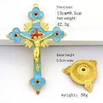 Catholic Christian Cross Ornament Metal Crafts Religious Projects Jesus Statue and Bracket Church Decoration Wholesales - Image 5