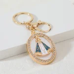 Vintage European American Religious Imitation Enamel Keychain Pendant New Cross-Border Metal Crafts Durable Stylish Accessory - Image 3