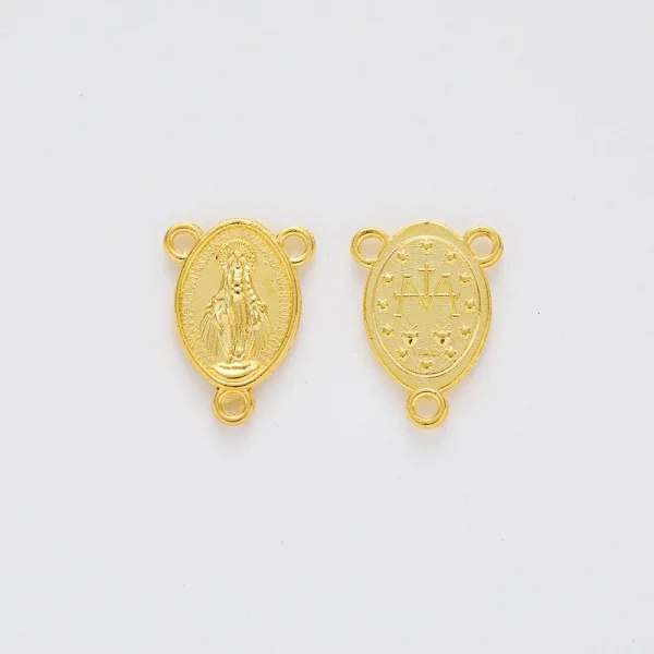 Catholic Zinc Alloy Jewelry Rosary Accessories Triangular DIY Jesus Connector Accessories Wholesale