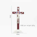 Hot Sale Cross Crafts Wholesale Jesus Christian Catholic Desktop Decoration Metal Religious Jewelry Crafts Ornaments - Image 2
