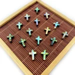 Natural Abalone Bone Coral Shell Cross-shaped Christian Catholicism Crosses 13*18mm Beaded DIY Jewelry Necklace Accessories - Image 6