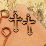 Christian Cross Catholic Hollow Three-dimensional Alloy Pendant 38*22MM Cross Pendant DIY Jewelry Necklace Accessories - Image 3