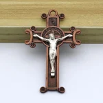 6.5*4cm Cross Keychain Pendants for Necklaces Jesus Zinc Alloy Material Wholesale Jewelry Making Charm Craft - Image 2