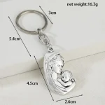 Factory Direct DIYMetal Jewelry Parts Virgin Mary Pendant Keychain Hanging Accessories Alloy - Image 3