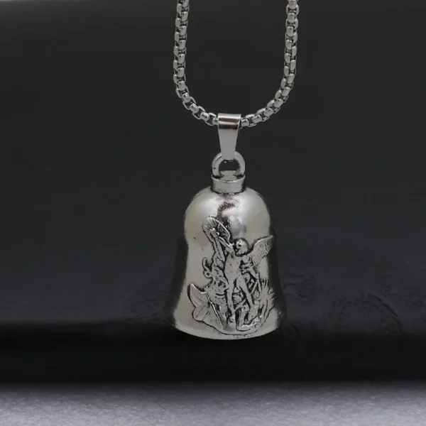 Vintage Small Metal Bell Guadalupe Pendant for Car Bag Decoration Jewelry Keychain Accessories
