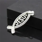 Christian Jesus Catholic Holy Father Stainless Steel Cross Fish Pendant Religious Unisex Gift Jewelry Accessories Wholesale - Image 6