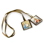 Catholic Scapular Vintage Medal Protector Holy Hanging Fabric Pendant Ornament Talisman Virgin Jesus Unisex Wholesale - Image 5