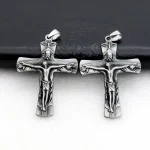Mecrt Catholic Retro Accessories Religious Belief Jesus on Cross Holy Pray Church Pendant Wholesale