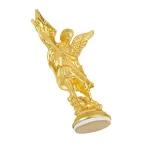 Wholesale Retail Home Office Decor Vintage Metal Craft Ornament Michael Angel Figurine Intricate Engraving Home - Image 5