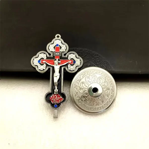 Cross Stand Cristian Crucifix Antique Finish Religious Figure Jesus Cross Crucifix Figurine Religious Gifts