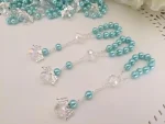 Angel Wing Bracelet Favor Acrylic Rosary Beads Mini Finger Rosaries for Baptism Favor Christening Favor Church Event - Image 5