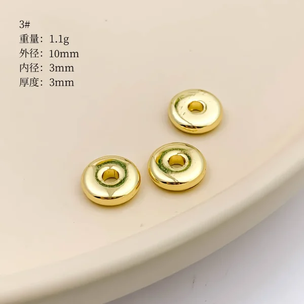 Moyamiya Gold Plated Metal Material Jewelry Clasps Necklace Bracelet Heart Butterfly Beads Loose Handmade DIY Accessorie