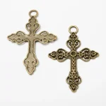 Christian Cross Pendant Zinc Alloy Religious Children's Catholic Jewelry Accessories DIY Wholesale - Image 6