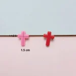 Mecrt Colorful Acrylic Cross Cream Handmade Beaded DIY Bracelet with Braids for Necklace Making Model TT5-B0 - Image 4