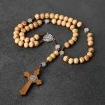 Mecrt Rosaries Religious Catholic Rosary Beads with Jesus Pendant Rosary Jewelry Resurrection Sunday Christmas Gifts Wholesale - Image 4