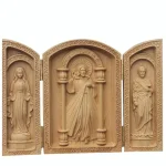 Mecrt Hot Sale Mass Church Liturgical Articles Joseph Holy Family Three Like Beech Flat Three Open Wooden Box Gifts - Image 5