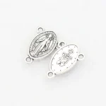 Wholesale Oval Three-way Pendant Vintage Metal Ornament Hanging Rosary Necklace Pendant - Image 3