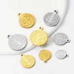 Catholic Stainless Steel Three-dimensional Pendant St. Benedict Exorcism Prayer Holy Relic DIY Jewelry Accessories - Image 5