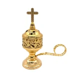 Mecrt Small Indoor Incense Burner Household Metal Alloy Exquisite East Sandalwood Charcoal Burner Wholesale - Image 2