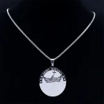 Mecrt Women's Medal Necklace with Stainless Steel Beads Chain St. Michael's Cathedral Religious Cross for Gift - Image 3