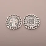 Hot-Selling Religious Catholic Cross Pendant Necklace Antique Silver Plated Zinc Alloy DIY Jewelry for Wedding Party & Gift - Image 4