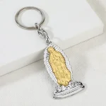 Catholic Religious Virgin Mary Guadalupe Zinc Alloy Embossed Pendant Keychain-Factory Direct Sales - Image 4