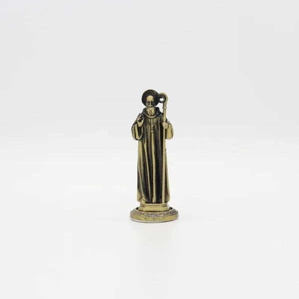 Catholic Statue Beckoning Ancient Green 3D Gold Metal Jewelry Ornaments Home Car Desktop Decorations Crafts Cross Figuri