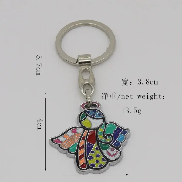 Catholic Jesus Keychain Colorful Pendant Keychain Pendant Handicrafts Jewelry Pendant Decoration Religious Gifts Wholesa