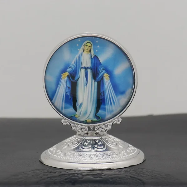 Christian Religion Decoration Alloy Angel Guadalupe Virgin Mary Catholic Jesus Heart Church Statue Home Decoration