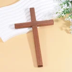 Catholic Vintage Wooden Cross Prayer Pendant Cross Accessories for Christmas for Wall Hanging Religion Gift - Image 4