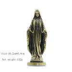 Catholic Statuette Creative Retro Alloy Maria Car Ornaments for Home Desktop Decoration Jewelry Crafts - Image 4