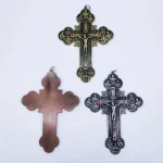 Mecrt 12*9cm Church Decoration Catholic Cross Jesus Christ Religion Crucifix Wall Cross Pendant Hanging Decorations Ornaments - Image 2