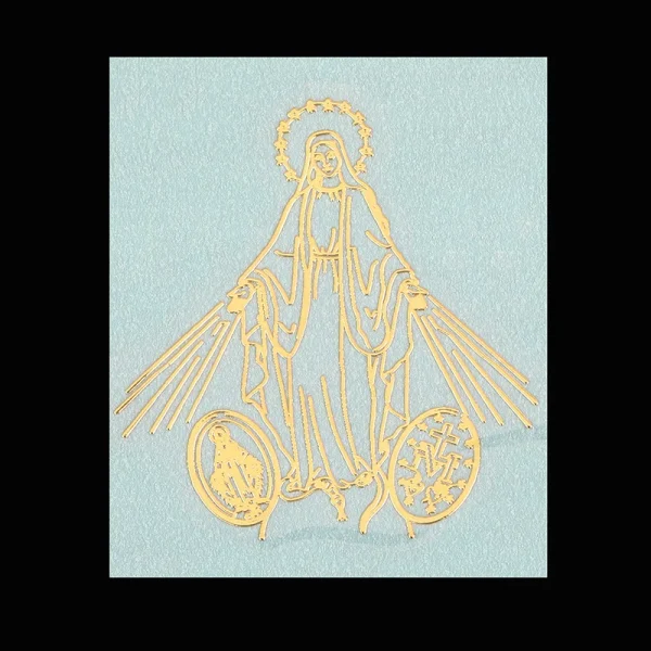 Metal Stickers Crafts Catholic Jesus Pattern Decoration Wallpaper Pure Copper Hollow Paste Mobile Phone Paste Adornment