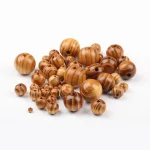 Natural Wood Beads Jewelry Accessories Pine Round Wooden Loose Beads DIY Handmade Chain Necklace Accessories - Image 4