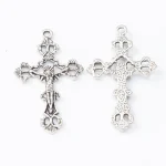 Mecrt Antique Bronze Plated Jewelry Making Charms Findings Jesus Cross Bulk Wholesale - Image 2
