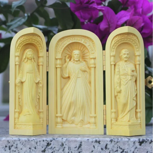 Mecrt Misah Liturgy Three Box of Arts and Crafts Display the Virgin Mary of Jesus Joser Carry Church Display