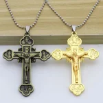 7.5*5cm Church Decoration Catholic Cross Jesus Christ Church Religion Crucifix Wall Cross Pendant - Image 5