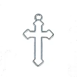 Christian Cross Catholic Hollow Three-dimensional Alloy Pendant 38*22MM Cross Pendant DIY Jewelry Necklace Accessories - Image 5