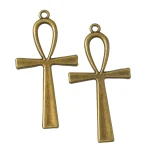Retro Catholic Metal Cross Pendant Bronze Pendant Jewelry for Jewelry Making DIY Antique Big Ankh Cross Charms Wholesale - Image 2