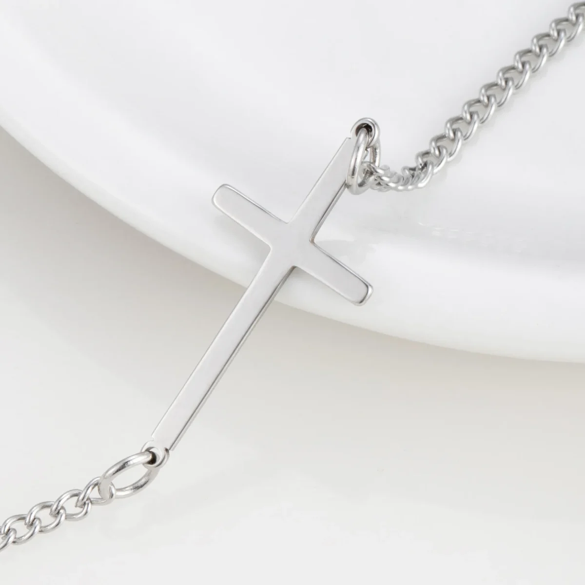 Stainless Steel Bracelets Bangles Fine Jewelry Catholic Religious Silvery Smart Bracelets Women Stainless Steel Bracelet Charm - Image 4
