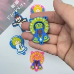 Cartoon Angel Girl PVC Soft Rubber Stickers, DIY Accessories, Our Lady of Aparecida, Catholic Angel Religious Decorations - Image 3