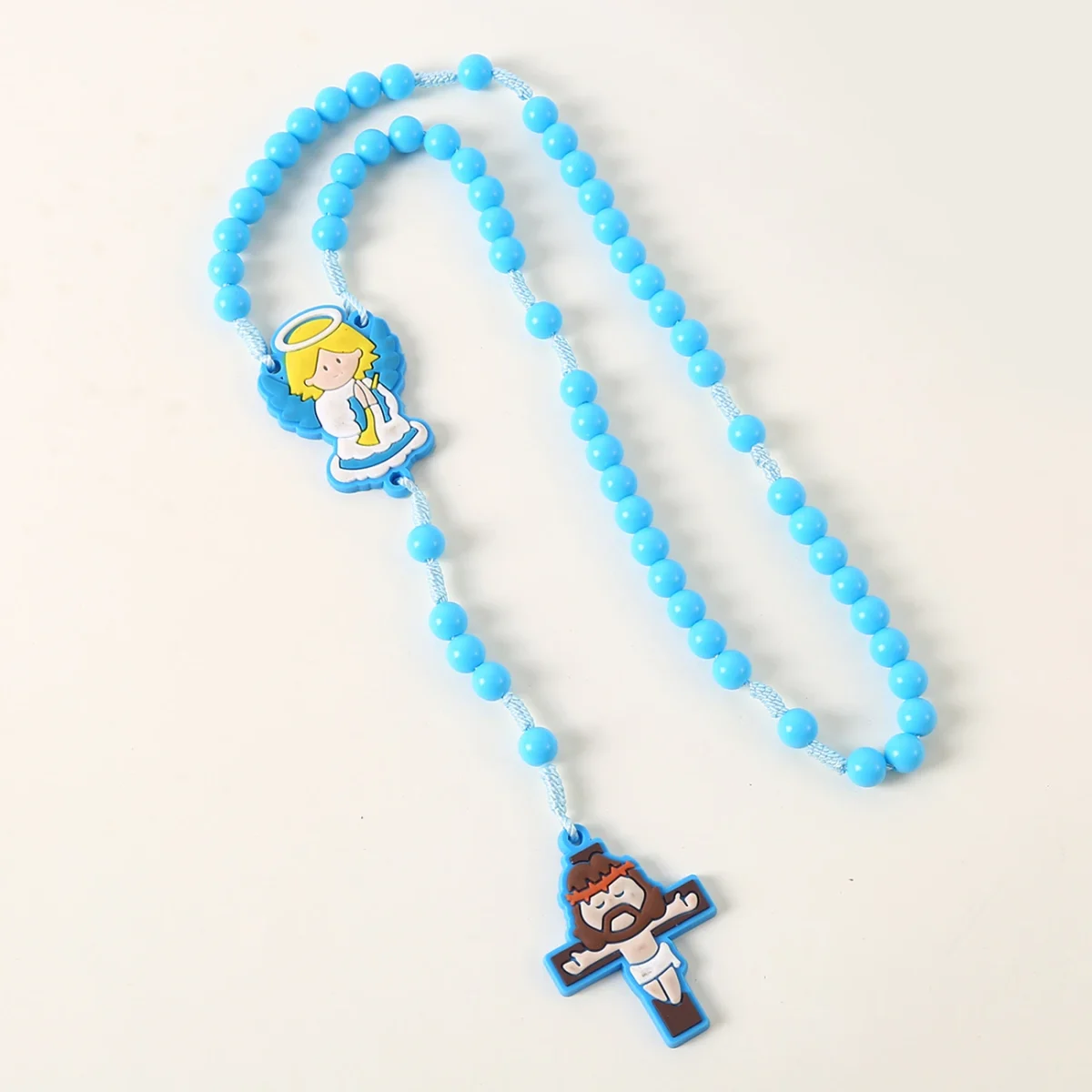Catholic Rosary for Kids Necklace Jesus Christ Rosaries for First Holy Communion Baptism Easter Pentecost Church Jewelry Gift - Image 5
