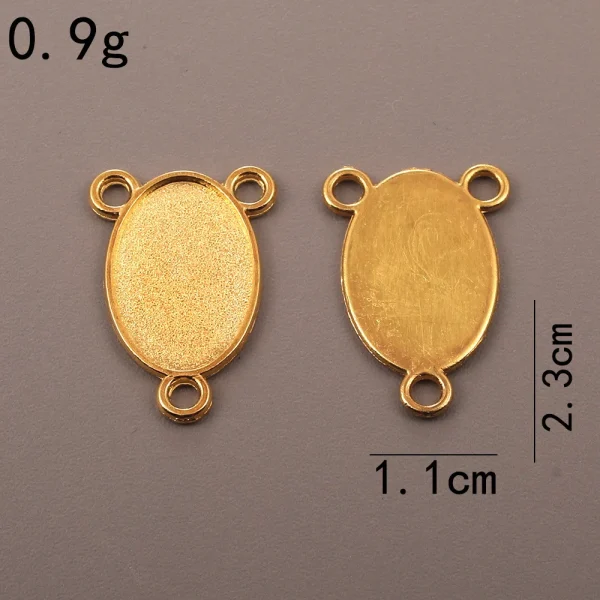 Accessories for Catholic rosary three-hole connector center piece, vintage metal jewelry pendant
