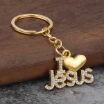 Catholic Christian Jesus Love Keychain Creative Personalized for Love Jesus Keychain Custom Metal Alloy - Image 3