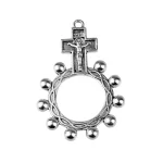 Mecrt Zinc Alloy Children's Rosary Pendant Accessories INRI Jesus Religious Crucifix Catholic Crosses Jewelry Wholesale