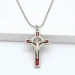 Religious Jesus Cross Metal Pendant Jewelry Christian Catholic Jesus Cross Necklace Jewelry Wholesale - Image 5
