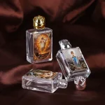 15ml Rose Bottle Holy Water Bottle Rose-shaped Cap Geometric Shape Christian Theme - Image 3